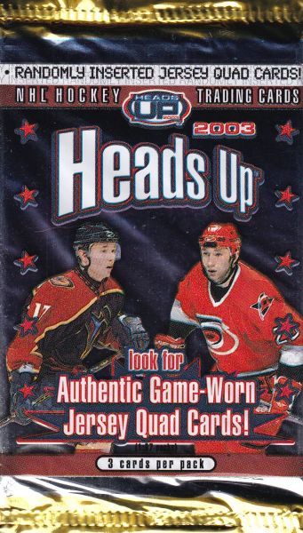 2002-03 Pacific Heads Up Hockey Retail Balíček