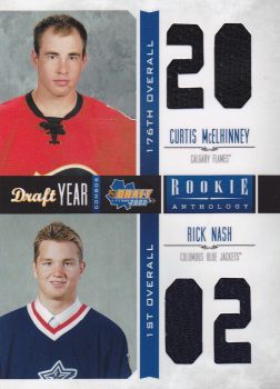 jersey RC karta NASH/McELHINNEY 11-12 Rookie Anthology Draft Year číslo 7