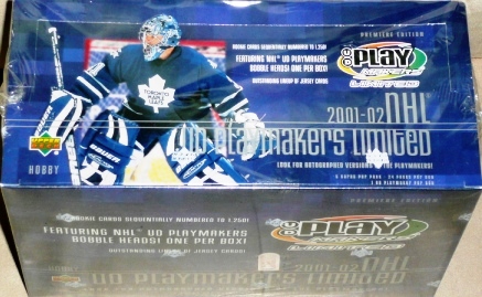 2001-02 Upper Deck Playmakers Limited Hobby Box