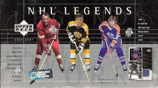 2000-01 Upper Deck NHL Legends Hockey HOBBY Box