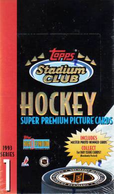 1993-94 Topps Stadium Club Series 1 Hockey Box