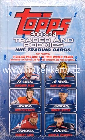 2003-04 Topps Traded and Rookies Hockey Box