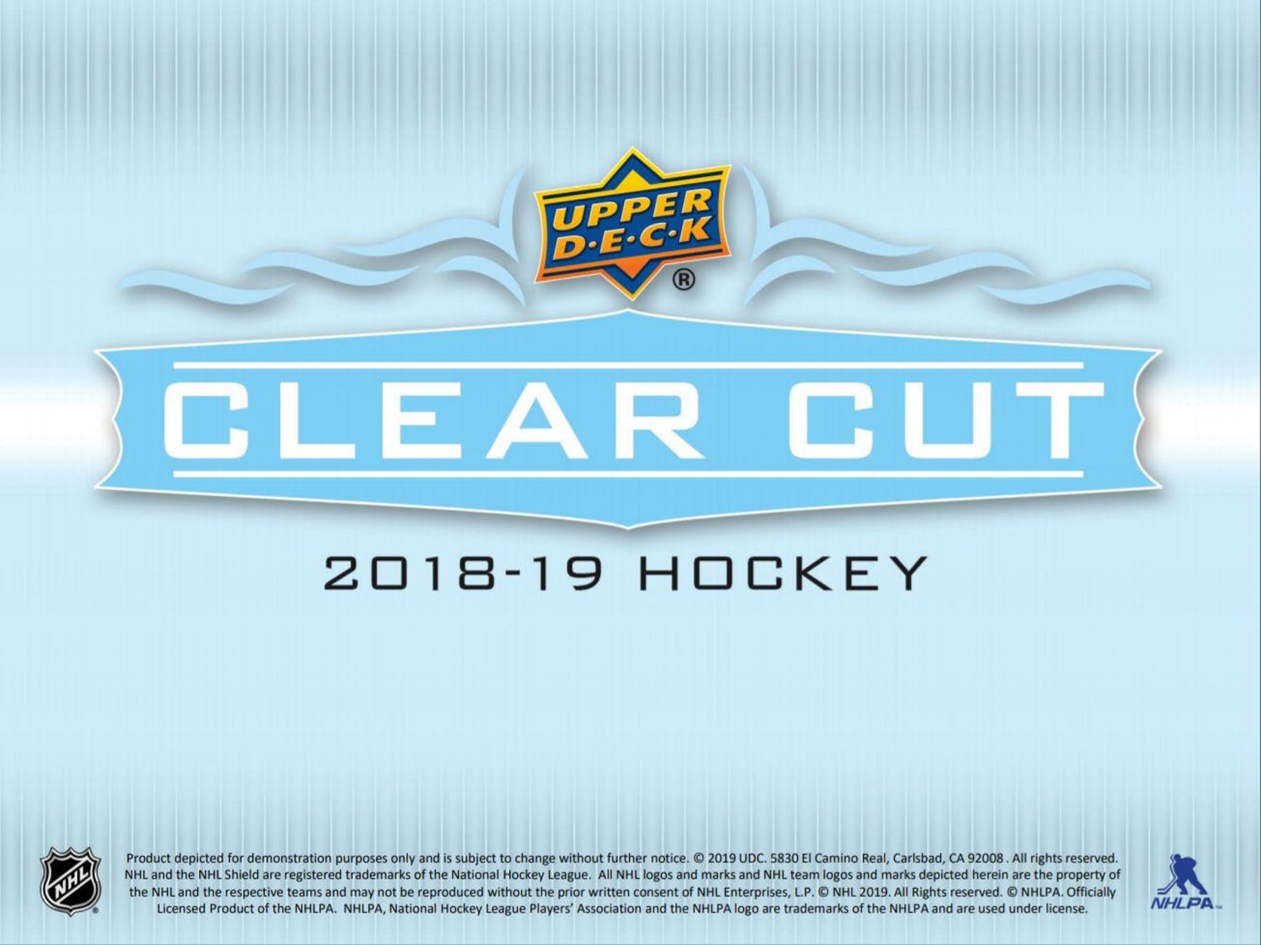 2018-19 Upper Deck Clear Cut Hockey Hobby Box