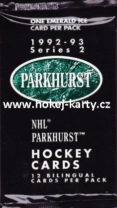 1992-93 Parkhurst Series 2 Hockey Balíček