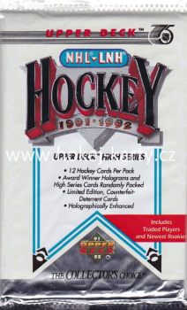 1991-92 UD Ser. 2 Hockey balíček - anglická edice