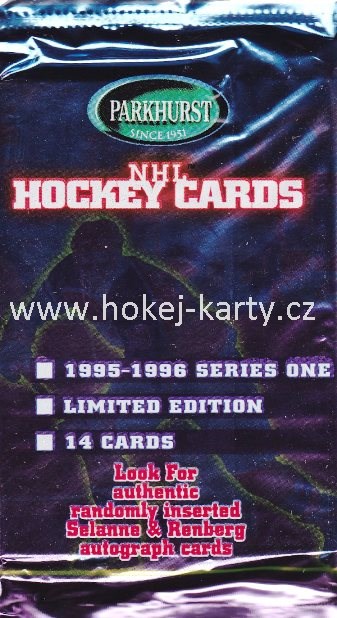 1995-96 Parkhurst Series 1 Hockey JUMBO Balíček