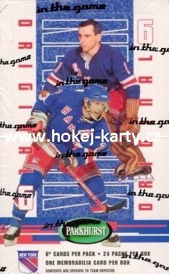 2003-04 ITG Parkhurst Original Six NY Rangers Hockey Hobby Box