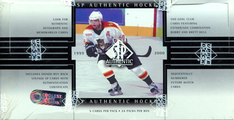 1999-00 UD SP Authentic Hockey HOBBY Box