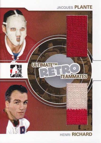 jersey karta PLANTE/RICHARD 08-09 ITG Ultimate Memorabilia Retro Teammates /24