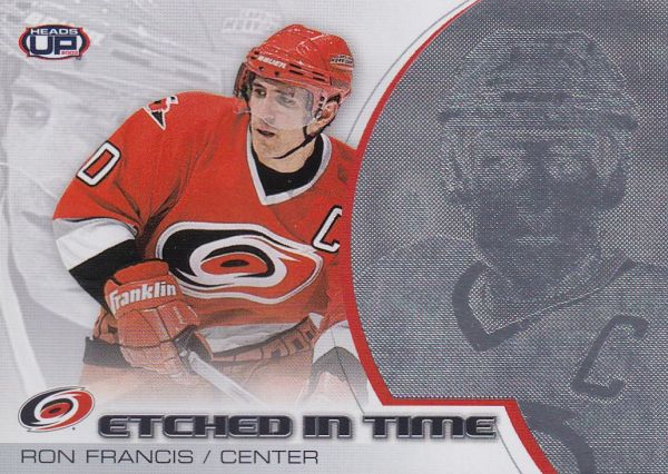 insert karta RON FRANCIS 02-03 Heads Up Etched in Time /85