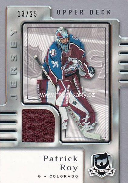 Jersey karta PATRICK ROY 06-07 UD The Cup /25