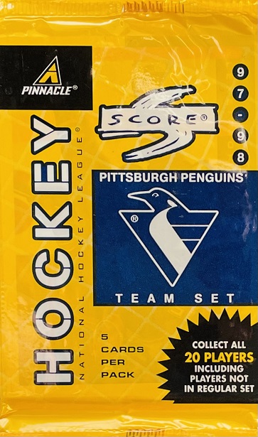 1997-98 Score Hockey Pittsburgh Penguins Team Set Hobby balíček