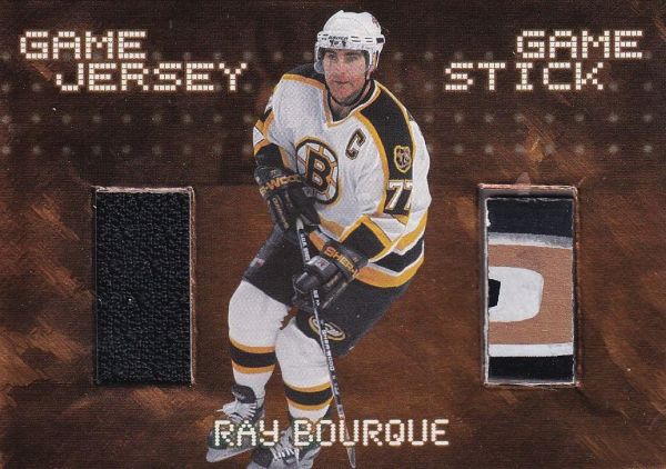 jersey stick karta RAY BOURQUE 99-00 BAP Memorabilia Game Jersey Stick /40