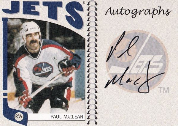 AUTO karta PAUL MacLEAN 04-05 ITG Franchises Autograph číslo A-PML