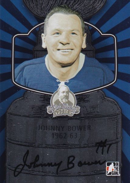 AUTO karta JOHNNY BOWER 13-14 Lord Stanley´s Mug Autographs číslo A-JBO2