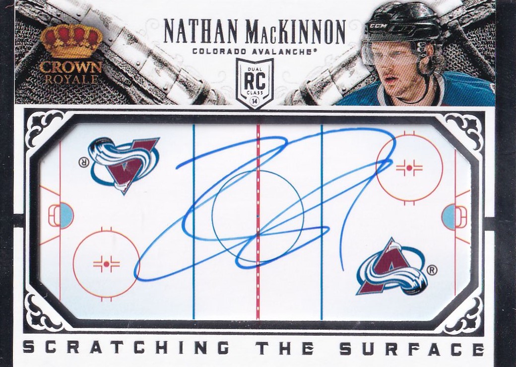 AUTO RC karta NATHAN MacKINNON 13-14 Crown Royale Scratching the Surface 