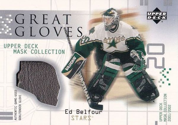 glove karta ED BELFOUR 01-02 Mask Collection Great Gloves číslo GG-EB