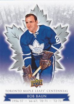 řadová karta BOB BAUN 17-18 Toronto Centennial číslo 37