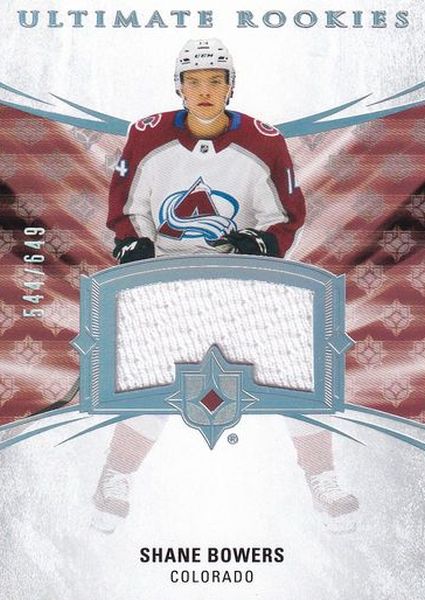 jersey RC karta SHANE BOWERS 20-21 UD Ultimate Rookies Jersey /649
