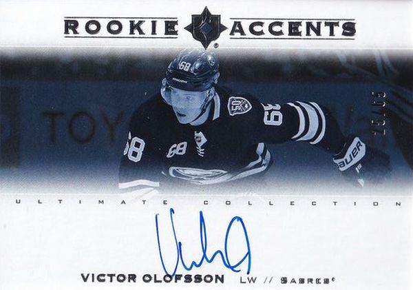AUTO RC karta VICTOR OLOFSSON 20-21 UD Ultimate Rookie Accents Update /65