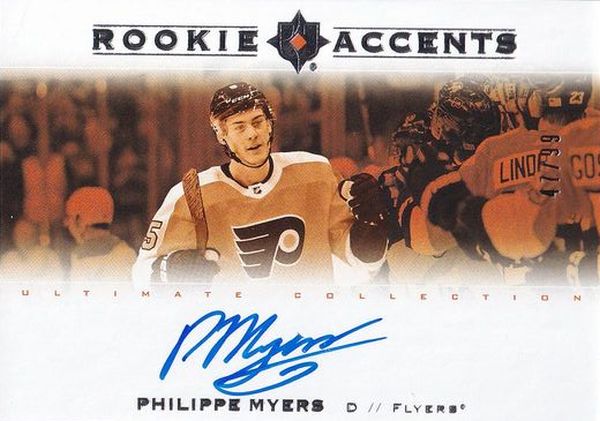 AUTO RC karta PHILIPPE MYERS 20-21 UD Ultimate Rookie Accents Update /65