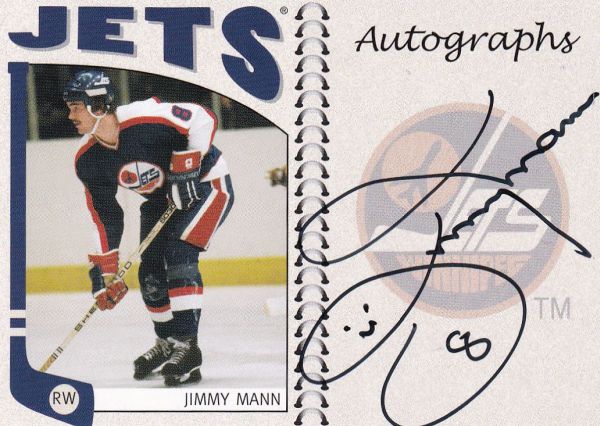 AUTO karta JIMMY MANN 04-05 ITG Franchises Autographs číslo A-JMN