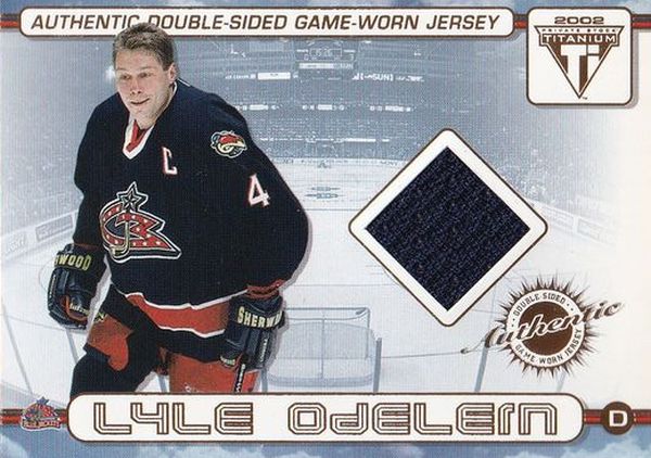 jersey karta ODELEIN/McLENNAN 01-02 Titanium Authentic Double Sided Game Jersey
