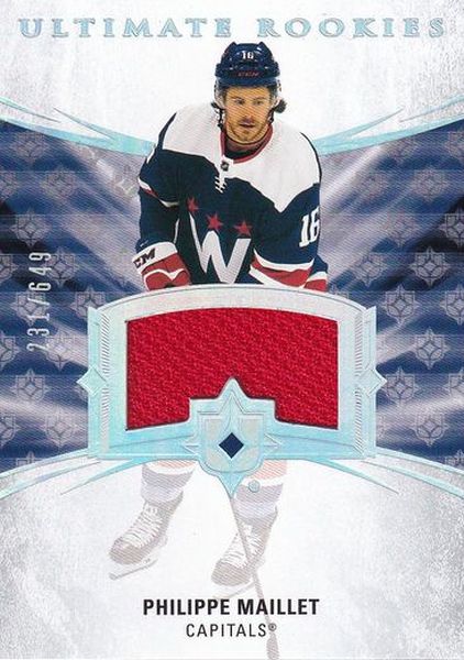 jersey RC karta PHILIPPE MAILLET 20-21 UD Ultimate Rookies Jersey /649