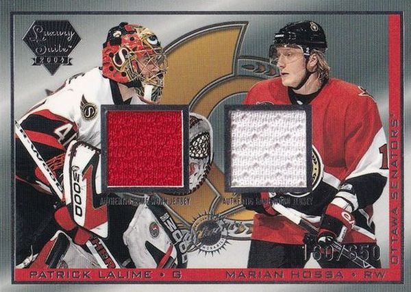 jersey karta LALIME/HOSSA 03-04 Luxury Suite Authentic Game Worn Jersey /650