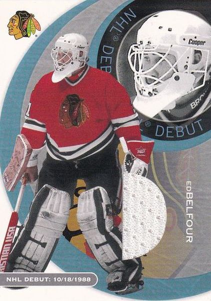 jersey karta ED BELFOUR 02-03 BAP First Edition NHL Debut /50
