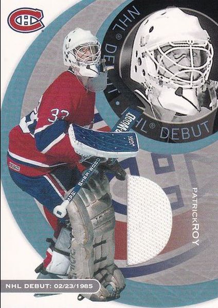 jersey karta PATRICK ROY 02-03 BAP First Edition NHL Debut /50