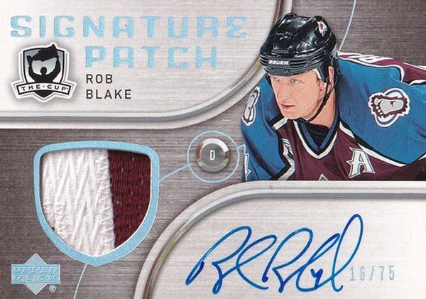 AUTO patch karta ROB BLAKE 05-06 UD The CUP Signature Patch /75