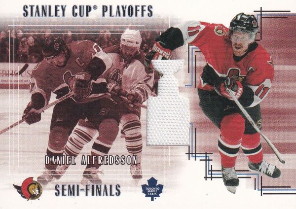 jersey karta DANIEL ALFREDSSON 02-03 BAP Memorabilia Stanley Cup Playoffs /60