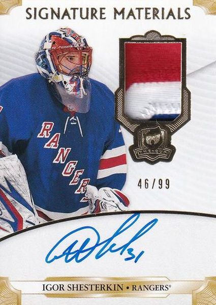AUTO patch RC karta IGOR SHESTERKIN 19-20 UD The CUP Signature Materials /99