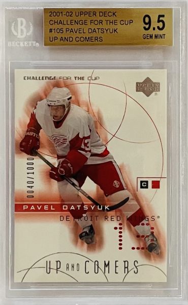 insert RC karta PAVEL DATSYUK 01-02 UD Challenge for the Cup Up and Comers /1000