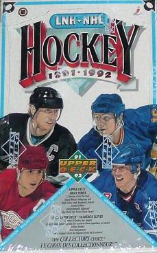 1991-92 Upper Deck Ser. 2 Hockey box - anglická edice