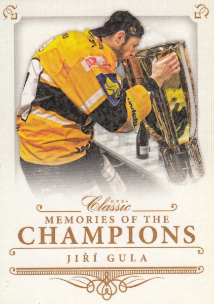 insert karta JIŘÍ GULA 14-15 OFS Classic Memories of the Champions /99