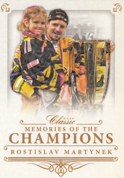 insert karta ROSTISLAV MARTYNEK 14-15 OFS Classic Memories of the Champions /99