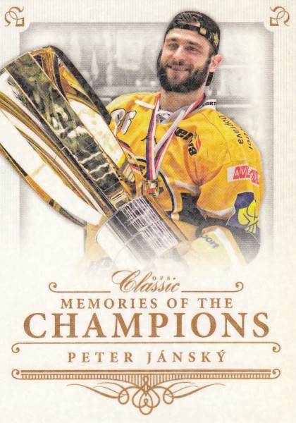 insert karta PETER JÁNSKÝ 14-15 OFS Classic Memories of the Champions /99