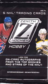 2010-11 PANINI Zenith Hockey Hobby Balíček