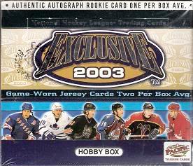 2002-03 Pacific Exclusive HOBBY Box
