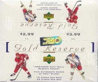 1999-00 Upper Deck Gold Reserve HOBBY Box