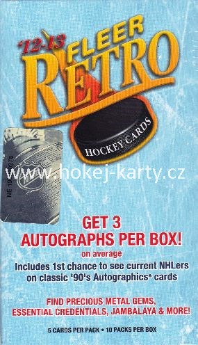 2012-13 Upper Deck Fleer Retro Hockey Mini Hobby Box