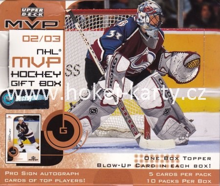 2002-03 Upper Deck MVP Hockey Gift Box