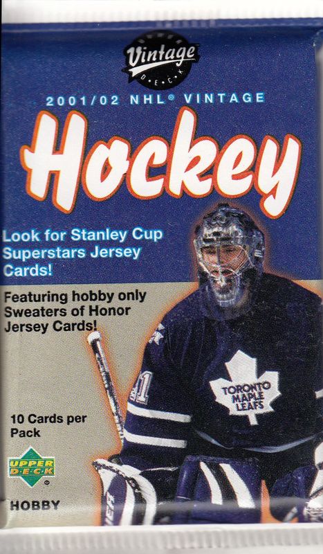 2001-02 Upper Deck Vintage Hockey Hobby Balíček