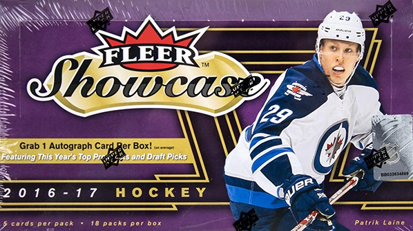 2016-17 Upper Deck Fleer Showcase Hockey Hobby Box