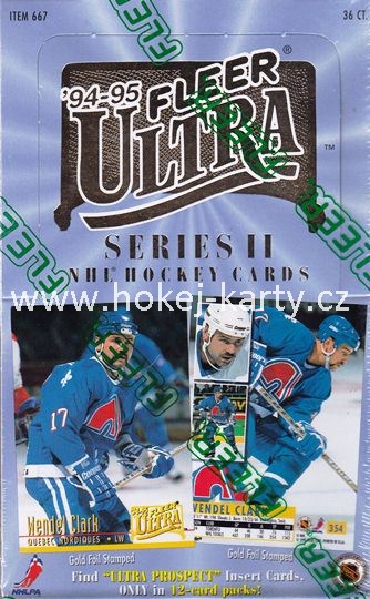 1994-95 Fleer Ultra Series 2 Hockey Hobby Box