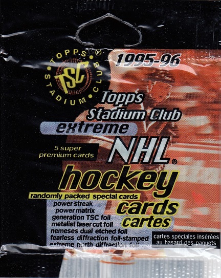 1995-96 Topps Stadium Club Extreme Hockey Retail Balíček