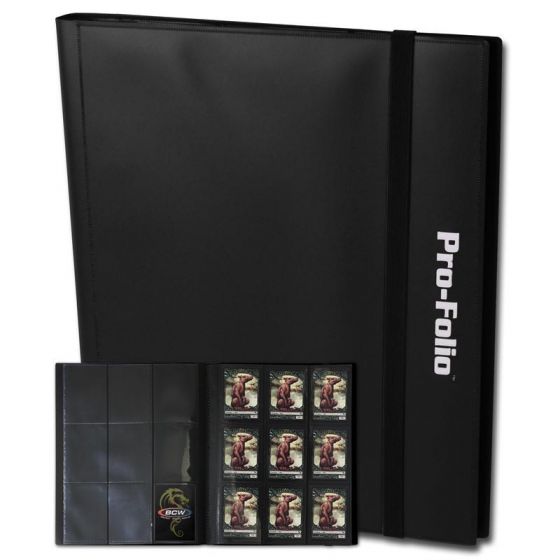 BCW Stahovací album A4 Pro Folio, na 360 karet - černé