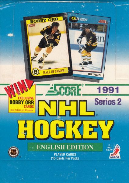 1991-92 Score Series 2 English Hockey Hobby Box